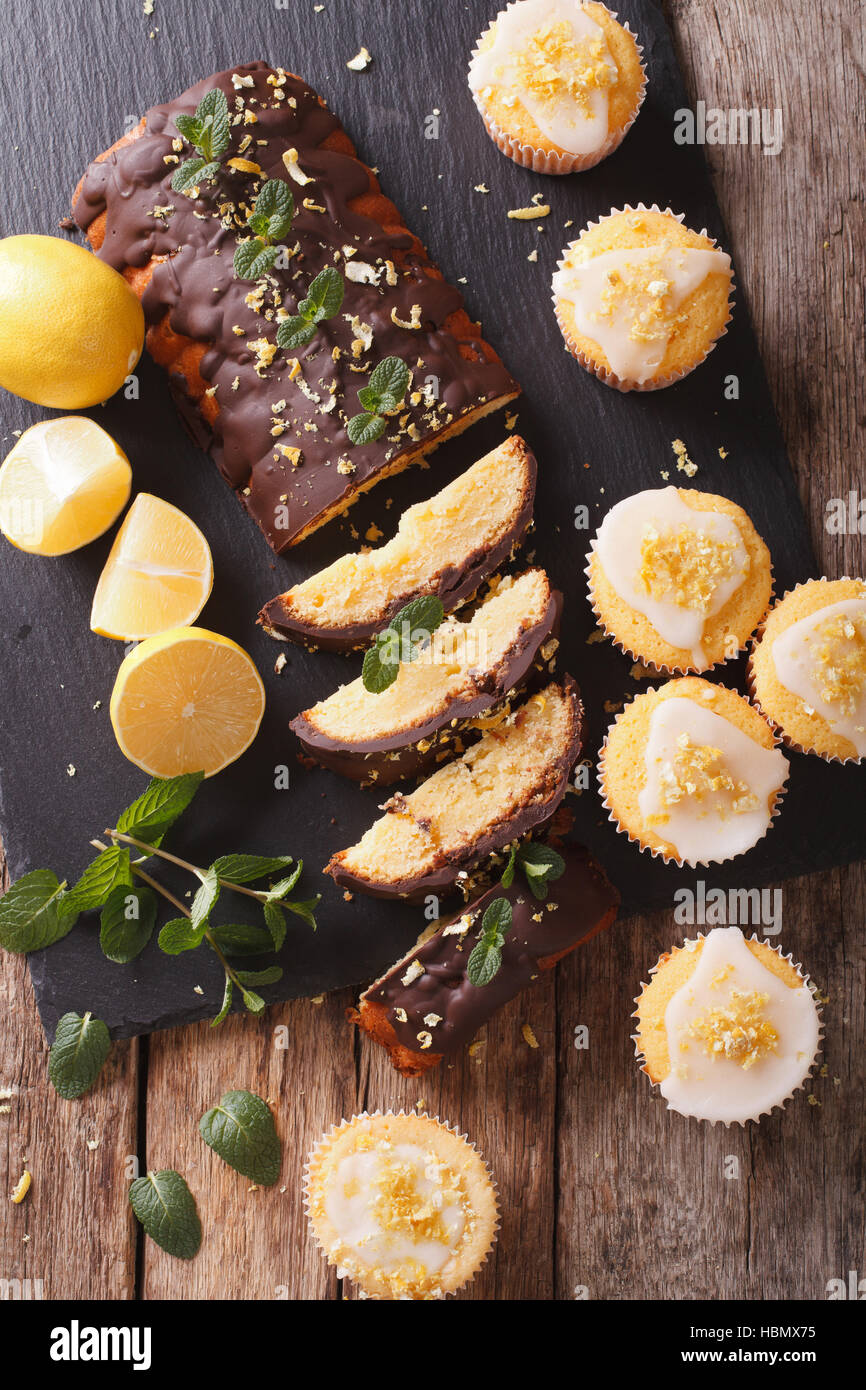 Zitronenkuchen Mit Schokoglasur