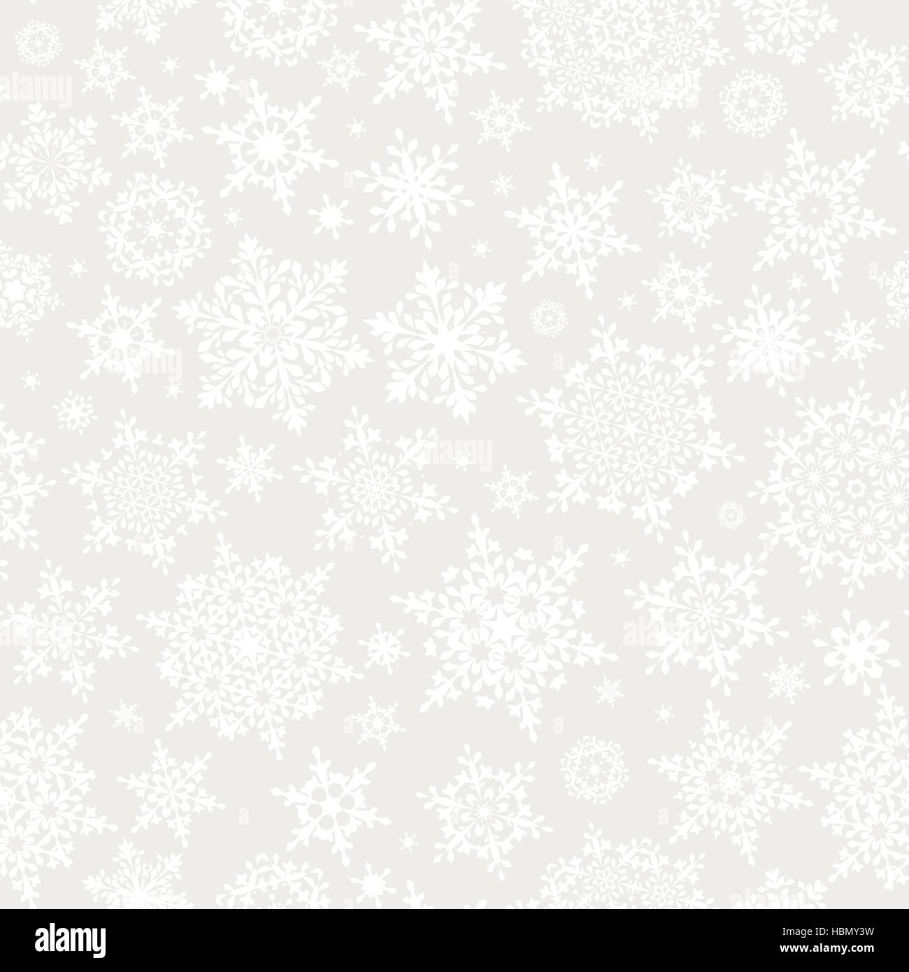 Nahtlose Muster Schneeflocken. EPS 10 Stock Vektor