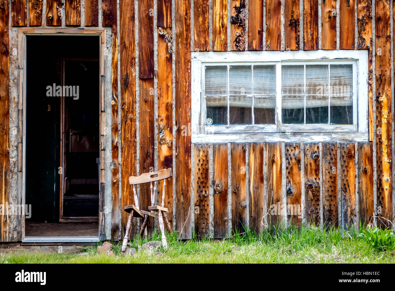 Verlassene Wohnungen in ländlichen Colorado Stockfoto