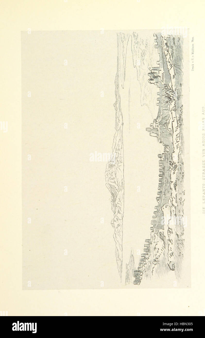 Bild von Seite 35 "Eine Spazierfahrt Im Golfe von Korinth. [Von Louis Salvator, Erzherzog von Österreich. Mit Illustrationen von der Autorin und Karten.] " Bild von Seite 35 "Eine Spazierfahrt Im Golfe Stockfoto