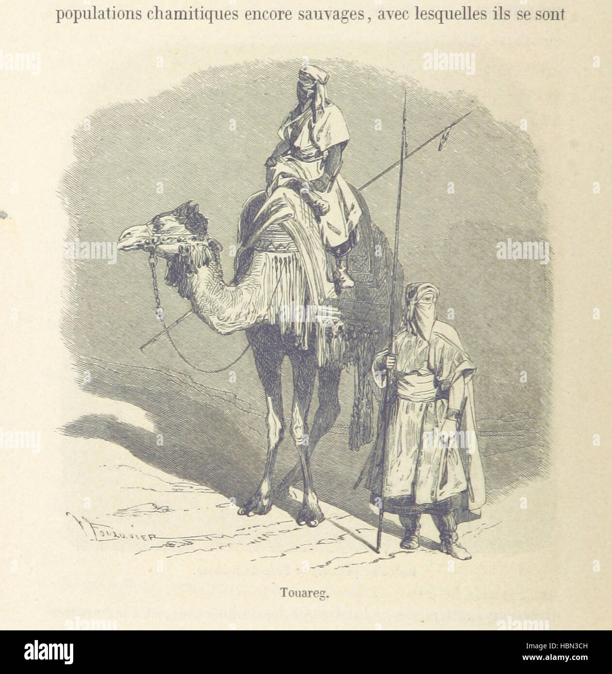Bild entnommen Seite 158 von "Le Désert et le Monde Sauvage... Illustrationen par Yan' D'argent usw. ' Bild entnommen Seite 158 von "Le Désert et le Stockfoto