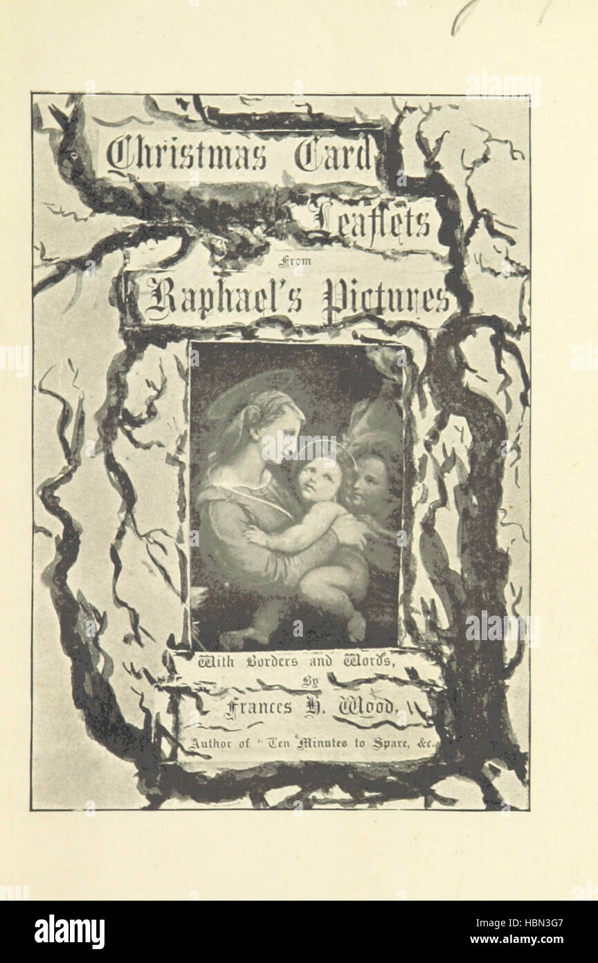 Bild von Seite 7 von "Christmas Carol Flugblätter aus Raffaels Bilder. Mit Rahmen und Text von F. H. Wood "Bild von Seite 7 von" Christmas Carol Flugblätter aus Stockfoto