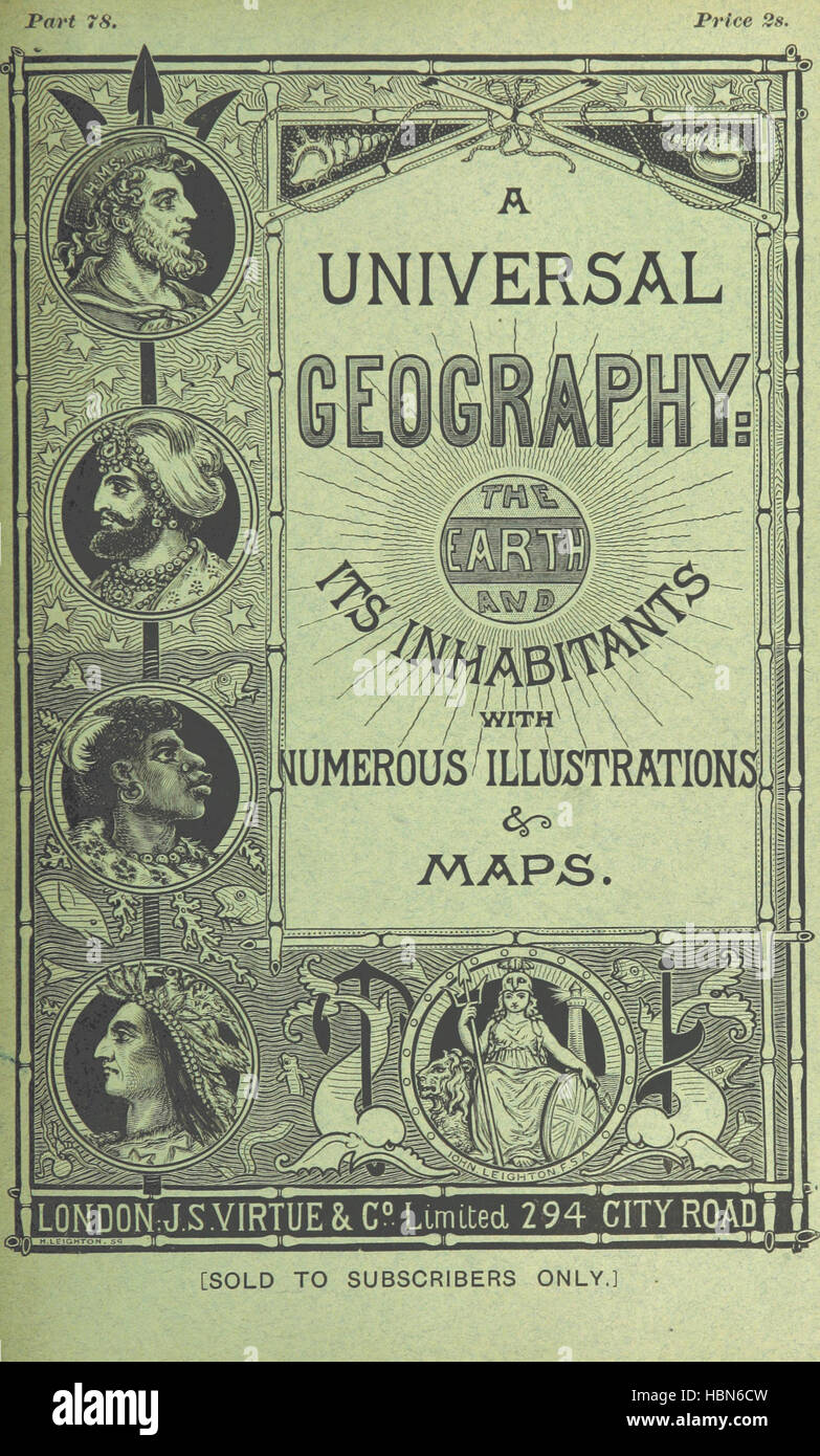 Bild entnommen Seite 535 von "die Erde und ihre Bewohner. Die Europäische Sektion der allgemeinen Geographie von E. Reclus. Bearbeitet von E. G. Ravenstein. Illustriert von..., Gravuren und Karten Bild entnommen Seite 535 von "The Earth und seine Stockfoto