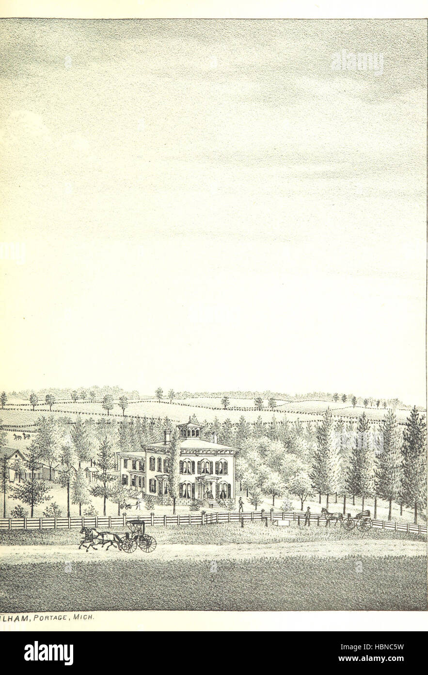 Bild entnommen Seite 559 der "Geschichte von Kalamazoo County, Michigan, USA. Mit Abbildungen und biographischen Skizzen von prominenten Männern und Pioniere Aufnahme von Seite 559 von ' History of Kalamazoo County Stockfoto