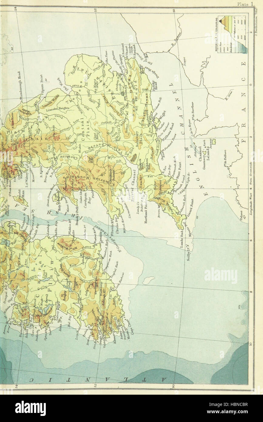 Bild entnommen Seite 929 von "Gazetteer von den britischen Inseln, statistischen und topographischen. Bearbeitet von J. Bartholomäus. Mit Anhängen und Spezialkarten und Pläne Bild entnommen Seite 929 von "Gazetteer der Briten Stockfoto