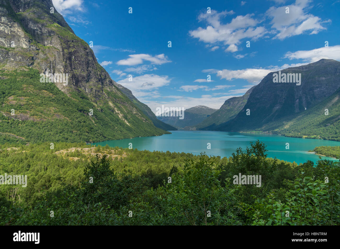Beim Rennen Gletscher in Norwegen Stockfoto