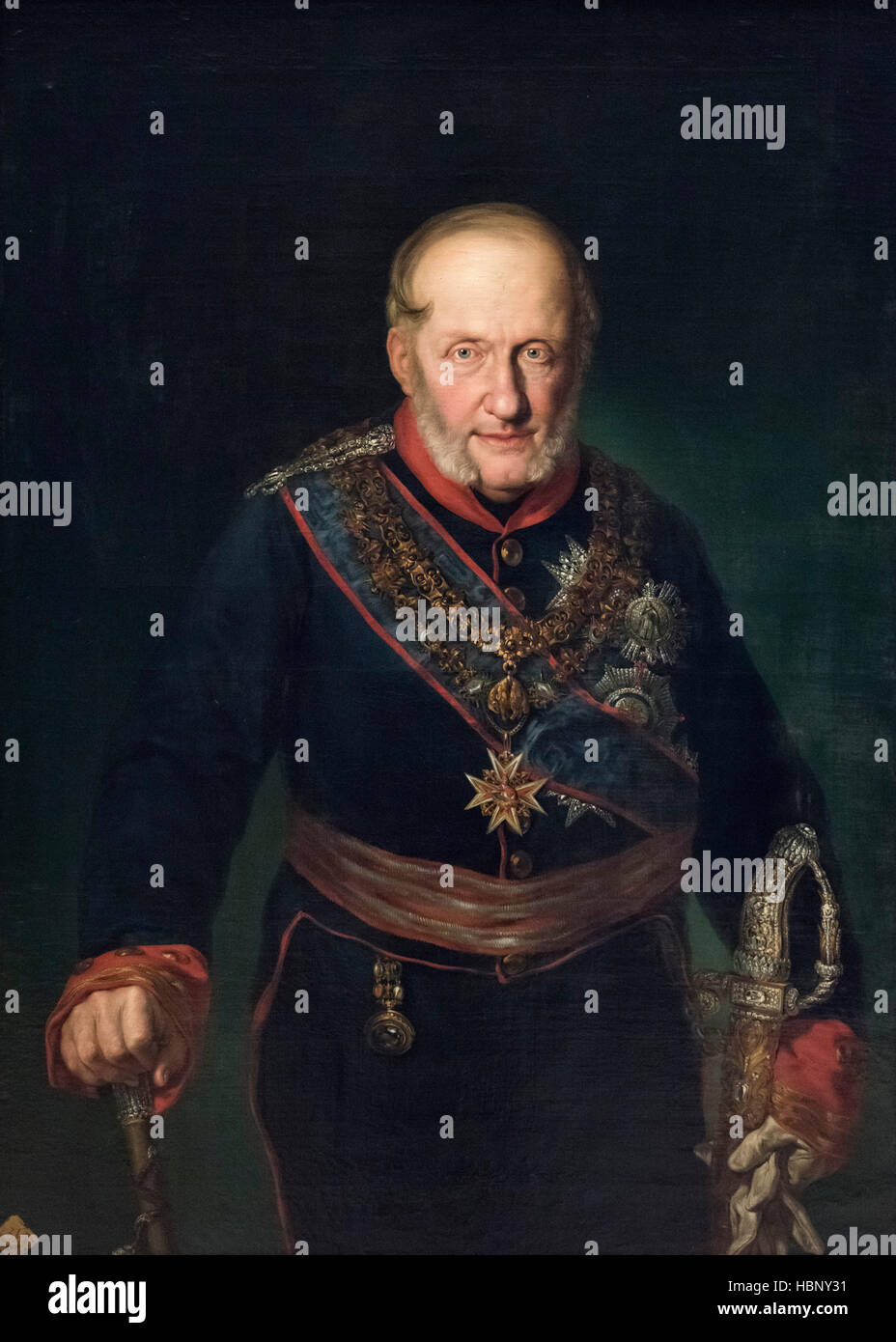 Vicente López Portaña (1772-1850), Portrait (1831) von Don Francisco von Bourbon-Neapel, König beider Sizilien (1777 – 1830). Stockfoto