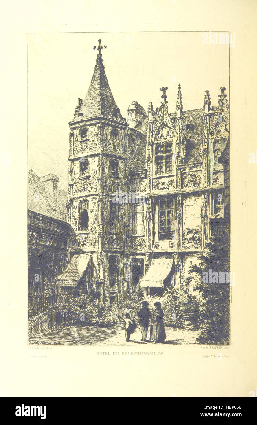 Bild von Seite 142 "Rouen Illustré. Par P. Allard, l'Abbé A. Loth [und andere]... Einführung Par C. Deslys... Vingt-Quatre Eaux-Fortes usw. "Bild entnommen Seite 142" Rouen Illustré Par P Stockfoto