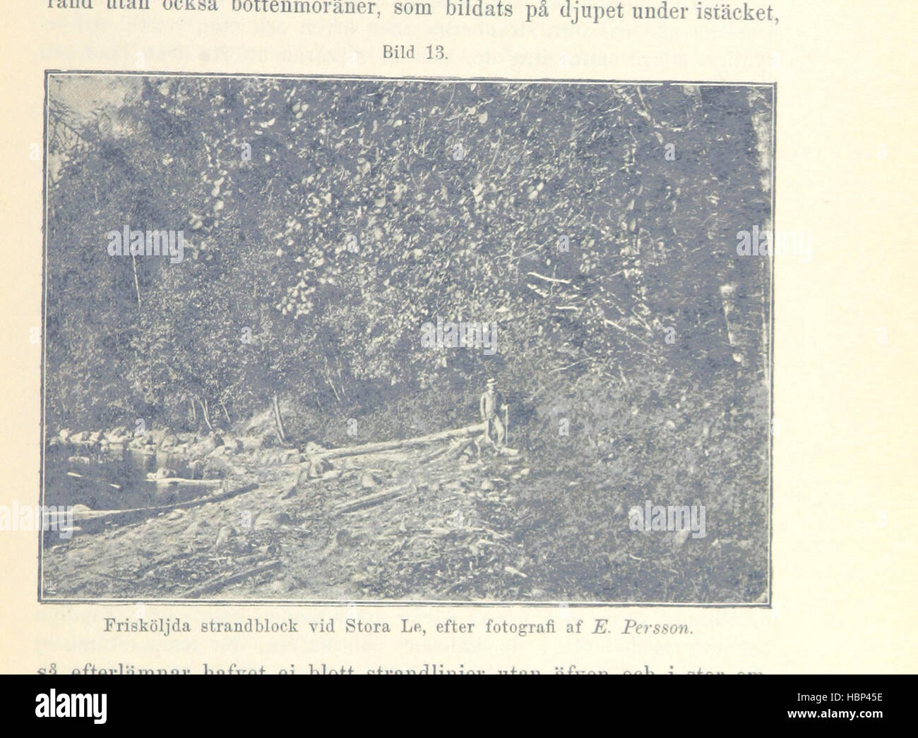 Bild von Seite 35 ' Om Skandinaviens Geografiska Utveckling Efter Istiden. (Text.-Kartor.) " Bild von Seite 35 ' Om Skandinaviens Geografiska Utveckling Stockfoto