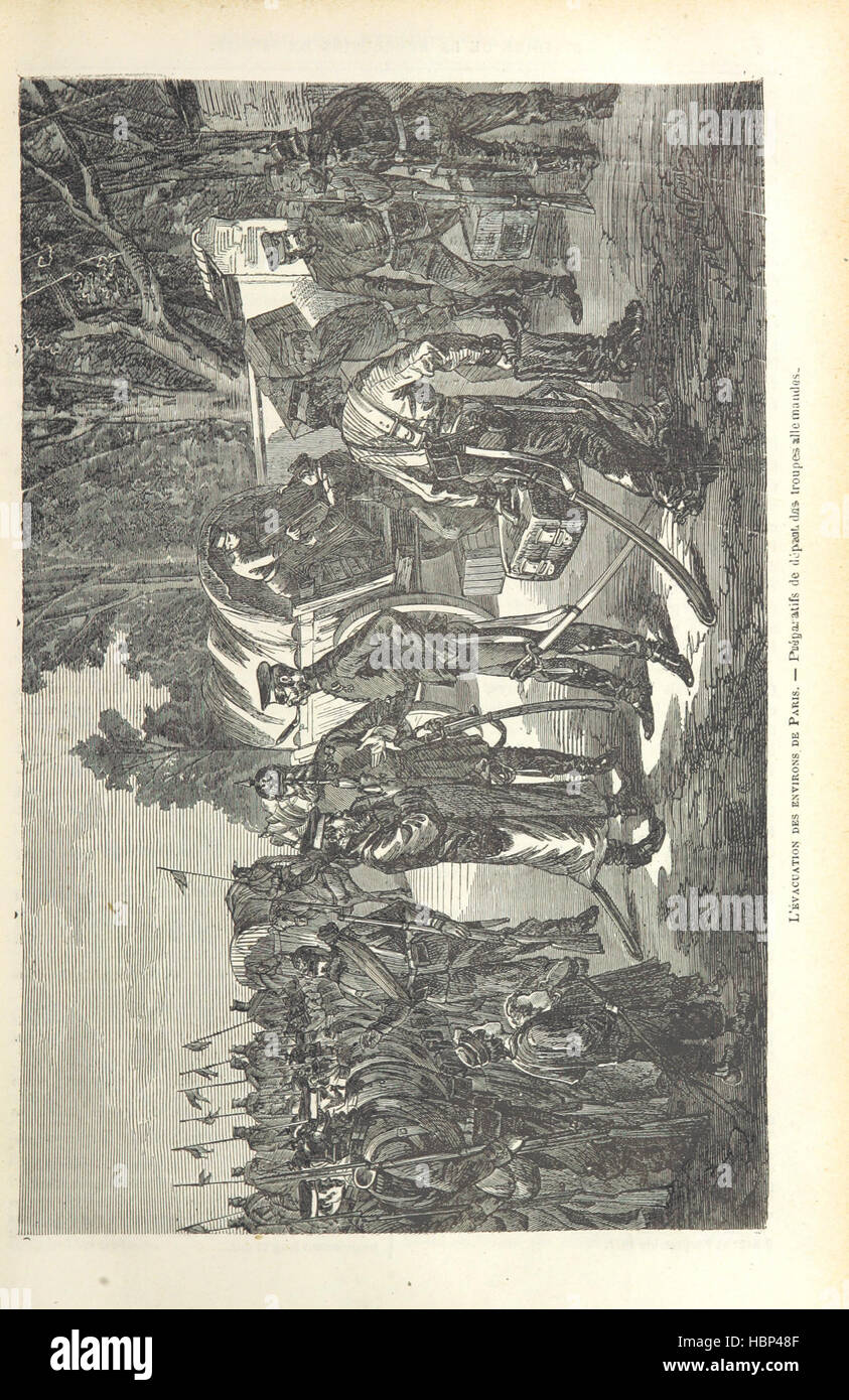Bild von Seite 15 der "Histoire De La Révolution de 1870 / 71... Illustrée, etc. "Bild von Seite 15 der" Histoire De La Révolution Stockfoto