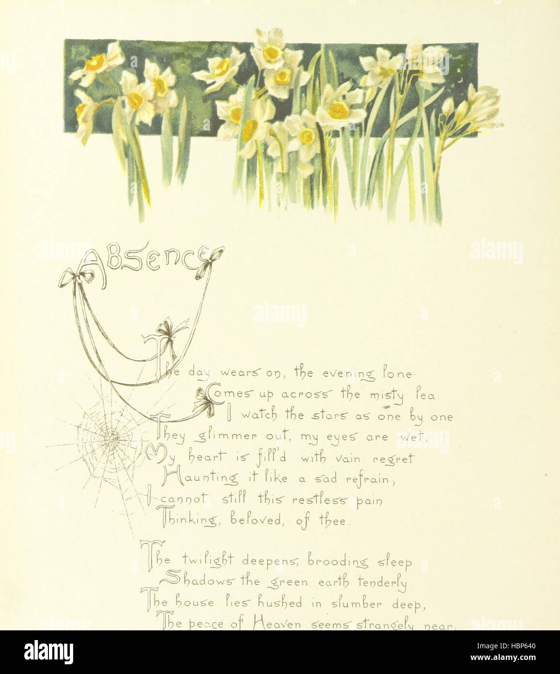 Bild von Seite 26 von ' A Buch der modernen Balladen... Von E. B. Browning... und andere. Illustriert von A. Havers. Mit Kopfbedeckungen von J. P. Gunter' Bild entnommen Seite 26 von "A Book of Modern Stockfoto