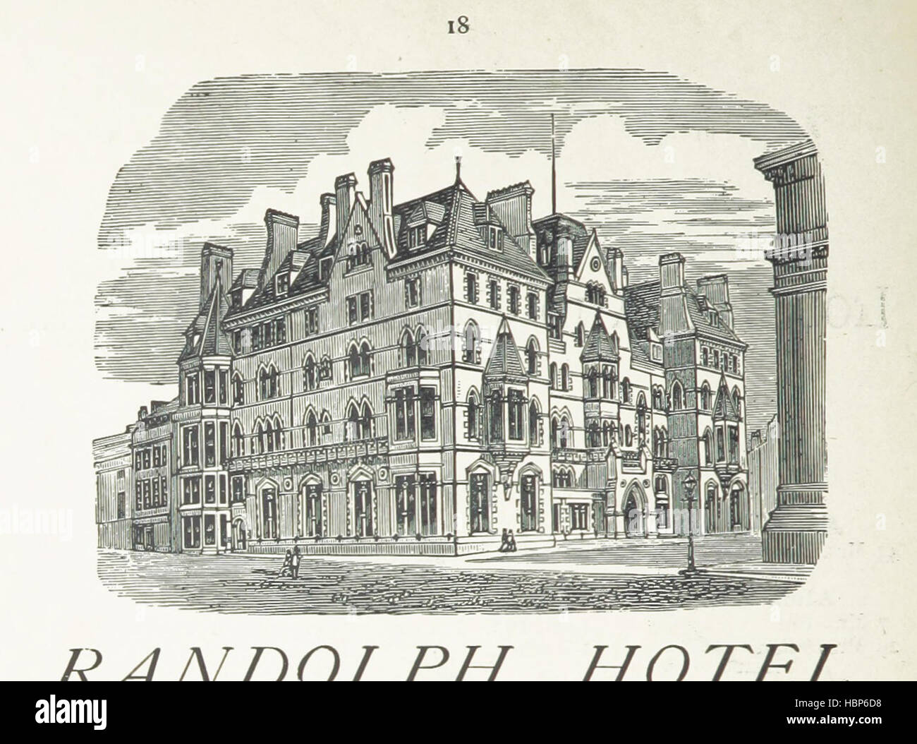 Dieses Bild von Seite 22 zeigt Oxford City, einschließlich Colleges, Universitätsgebäude, Straßen, Flüsse, Brücken, Gärten, Studenten, akademisches Leben und historische Architektur. Stockfoto