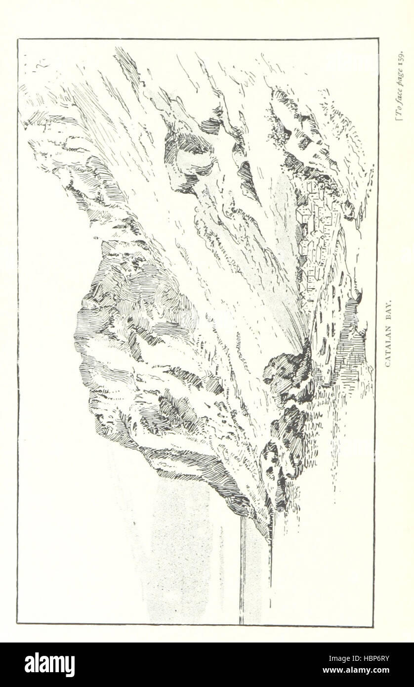 Aufnahme ab Seite 174 von 'Tales of Rock [d.h. Gibraltar] usw.' Aufnahme ab Seite 174 von "Tales of the Rock Stockfoto