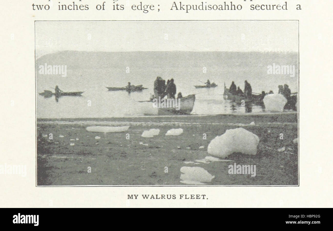 Bild entnommen Seite 279 von "nordwärts über die"große Eis": eine Erzählung des Lebens und der Arbeit an den Ufern und auf der inneren Eiskappe des nördlichen Grönland in den Jahren 1886 und 1891-1897... Mit Karten, Diagrammen und etwa achthundert Abbildungen Bild entnommen Seite 279 von "nach Norden über den"großen Stockfoto