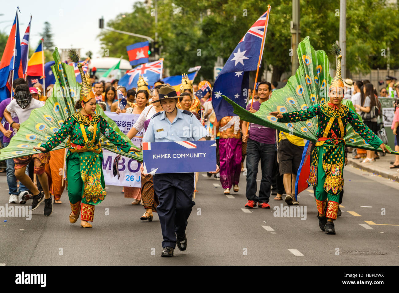 Australia Day Stadt Adelaide - Parade! Stockfoto