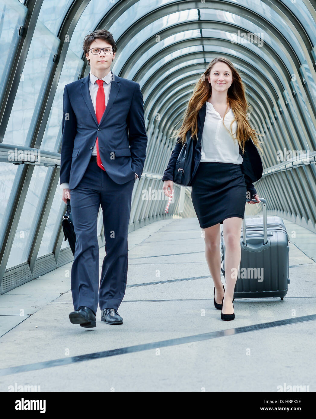 Führungsnachwuchskräfte Dynamik in Geschäftsreise Stockfoto