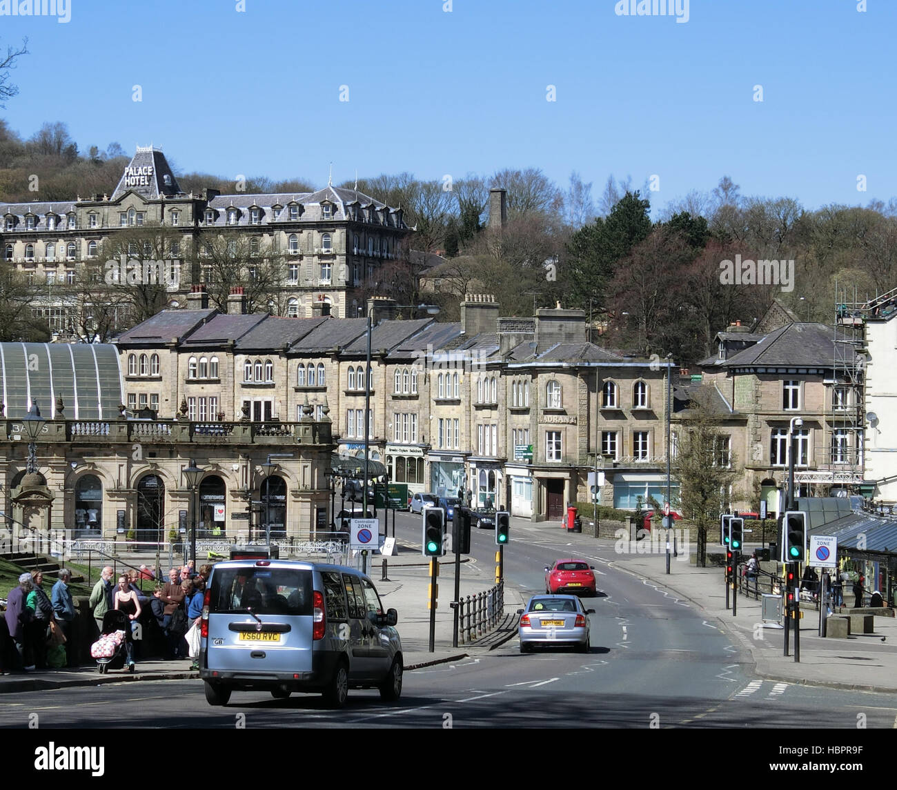 Buxton Stadt, Derbyshire, England, UK Stockfoto
