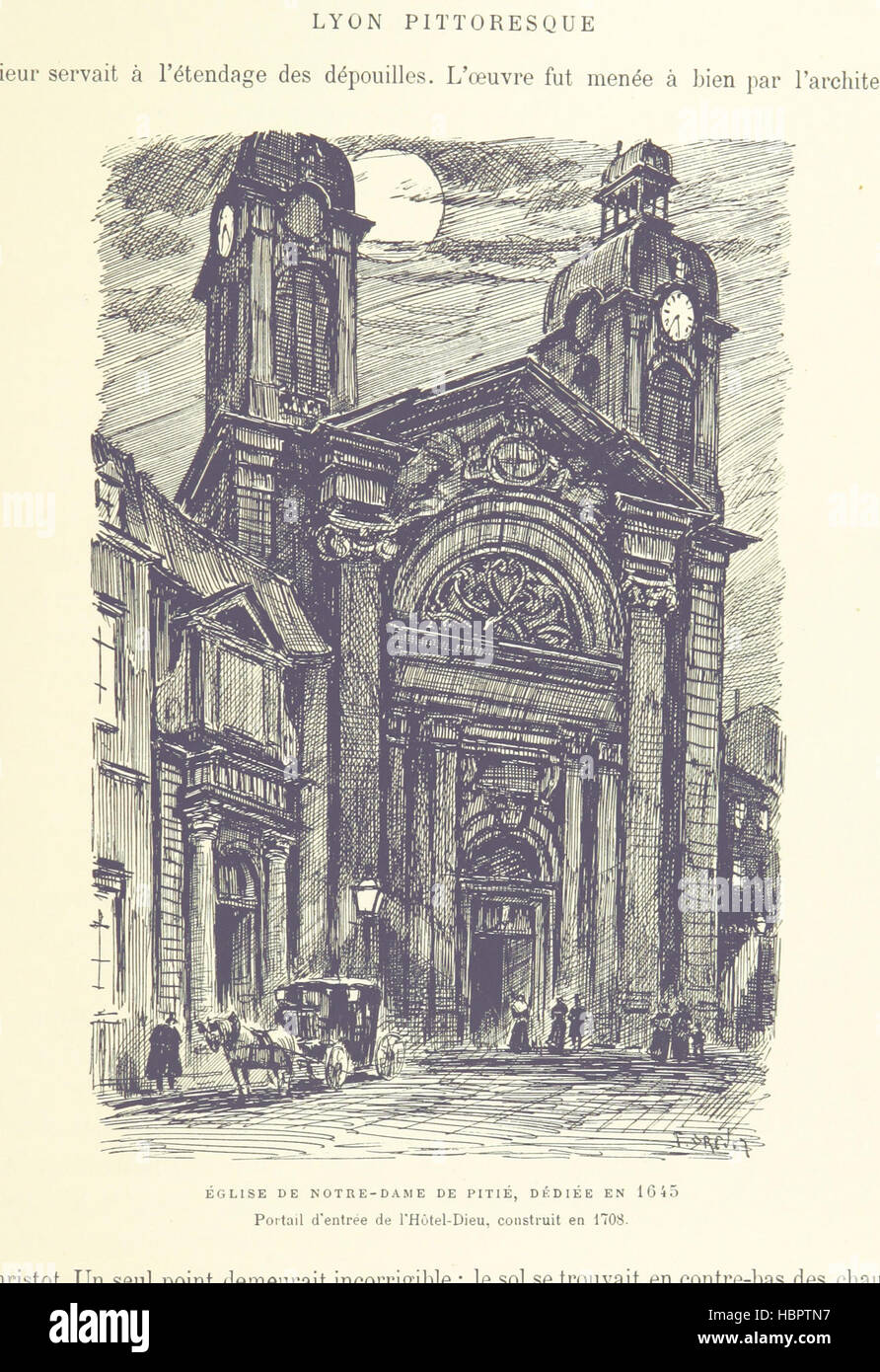 Bild von Seite 59 ' Lyon Pittoresque... Avec Une Préface de M. Coste-Labaume. Illustré... par J. Drevet "Bild von Seite 59 ' Lyon Pittoresque Avec Stockfoto