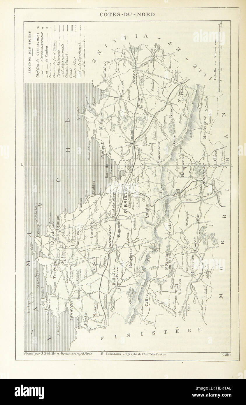 Abbildung Seite 232 entnommen "[Géographie Illustrée De La France et de ses Kolonien... Précédée d ' une Étude Sur la Géographie Générale De La France, par T. Harmonielehre. Illustrationen par Clerget et Riou, etc..] " Abbildung Seite 232 entnommen "[Géographie Illustrée De La Stockfoto