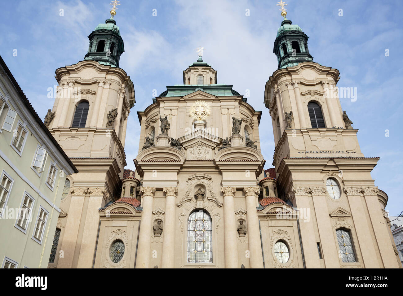 Die Kirche des Heiligen Nikolaus auf dem Altstädter Ring, Prag, Tschechische Republik Stockfoto