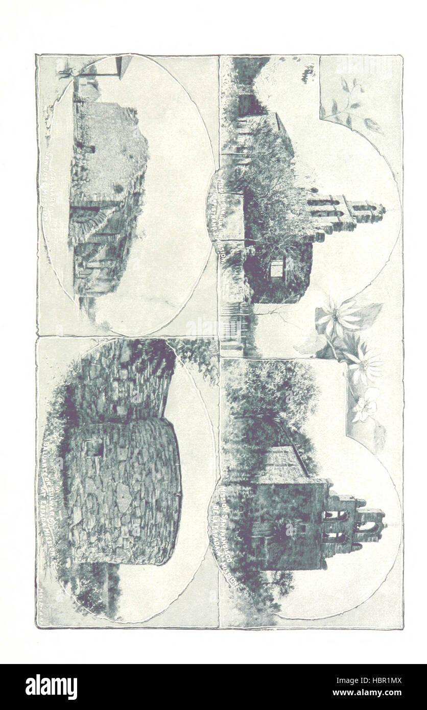 Dieses Bild aus „San Antonio de Bexar“ zeigt historische Gebäude, Straßen und Wahrzeichen von San Antonio, Texas. Es veranschaulicht das architektonische Erbe, das städtische Layout und den historischen Kontext der Stadt mit visueller Dokumentation von William Corner. Stockfoto