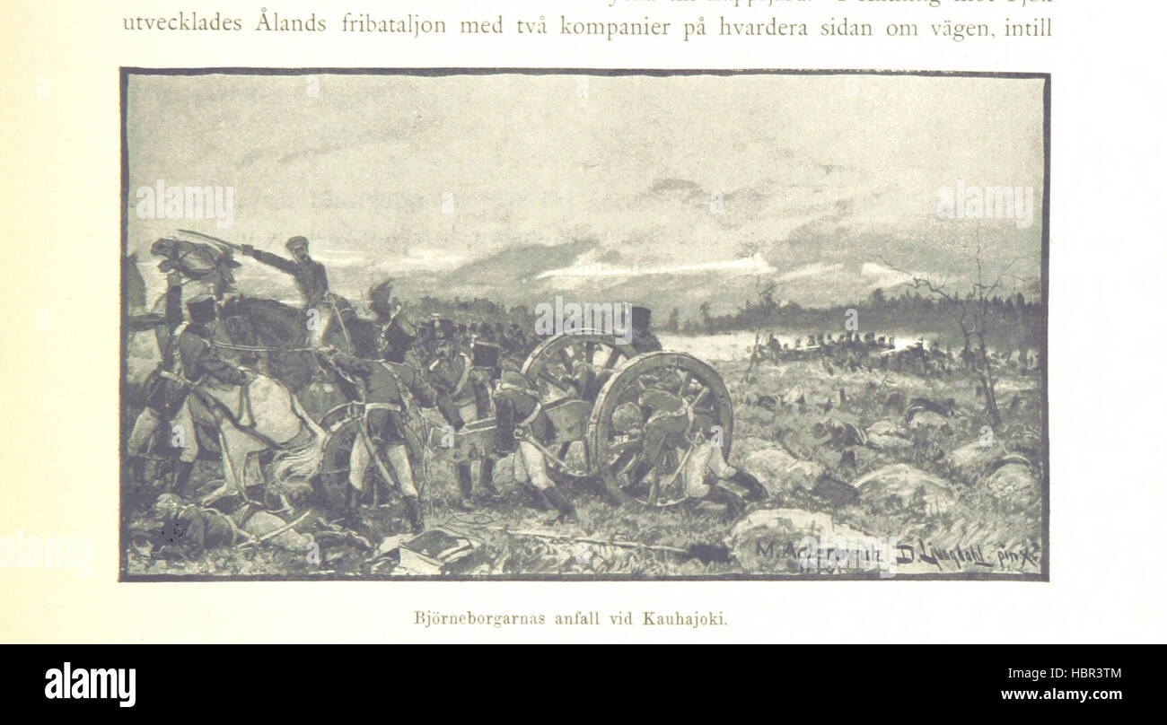 Abbildung Seite 343 entnommen "Finska Kriget 1808-1809. [Illustriert]. " Bild entnommen Seite 343 von "Finska Kriget 1808-1809 [Illustrated]" Stockfoto