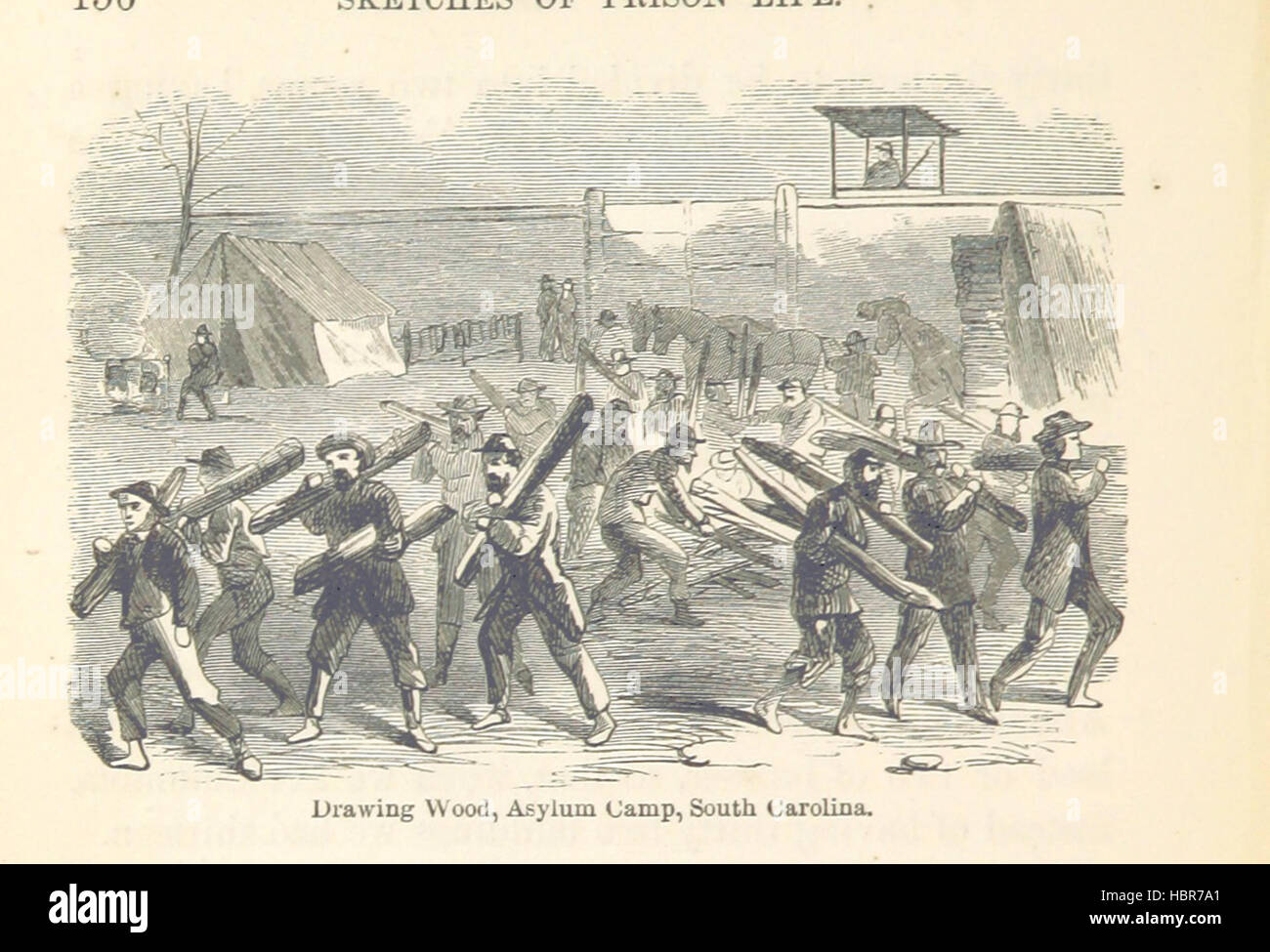 Bild von Seite 166 ' Leben im Gefängnis im Süden... in den Jahren 1864 und 1865... Mit Illustrationen Bild von Seite 166 ' Leben im Gefängnis in der Stockfoto