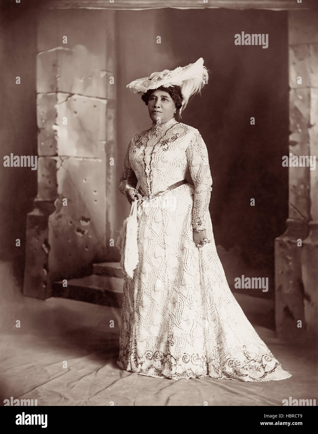 Königin Liliuokalani (1838-1917) war die erste Königin und letzte souveräne Herrscher des Königreichs Hawaii.  Sie regierte von 1891 bis 1893, als die Monarchie gestürzt wurde. (Foto von Davey) Stockfoto