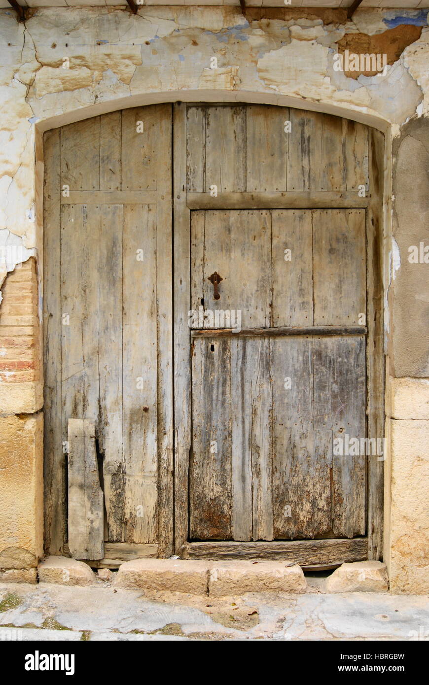 alte Holztür Stockfoto