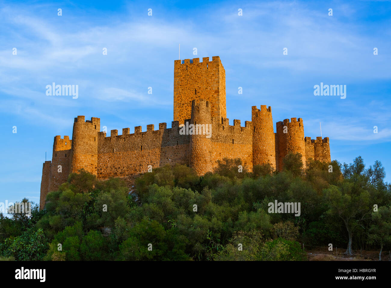 Almourol schloß - Portugal Stockfoto