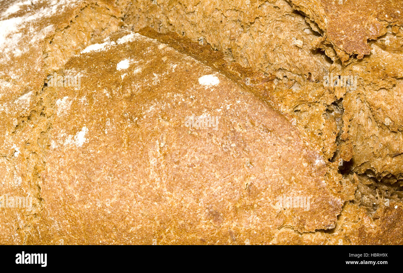 Schwarzes Brot frisch aus dem Ofen Stockfoto