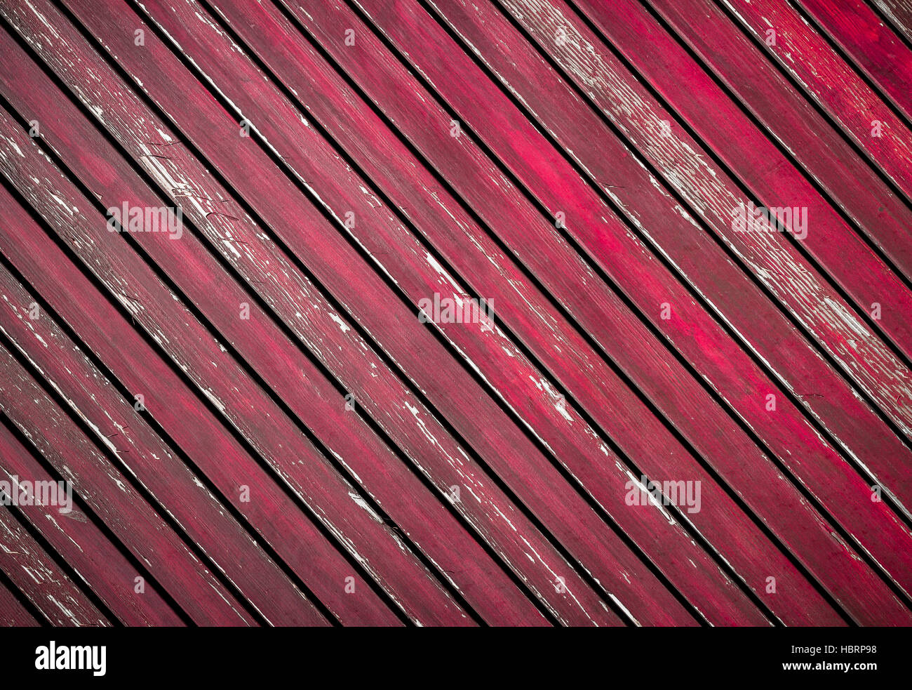 Rote Holzplatte Stockfoto