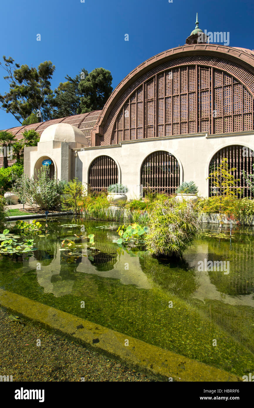 Botanische Gebäude, Balboa Park, San Diego, Kalifornien, USA Stockfoto