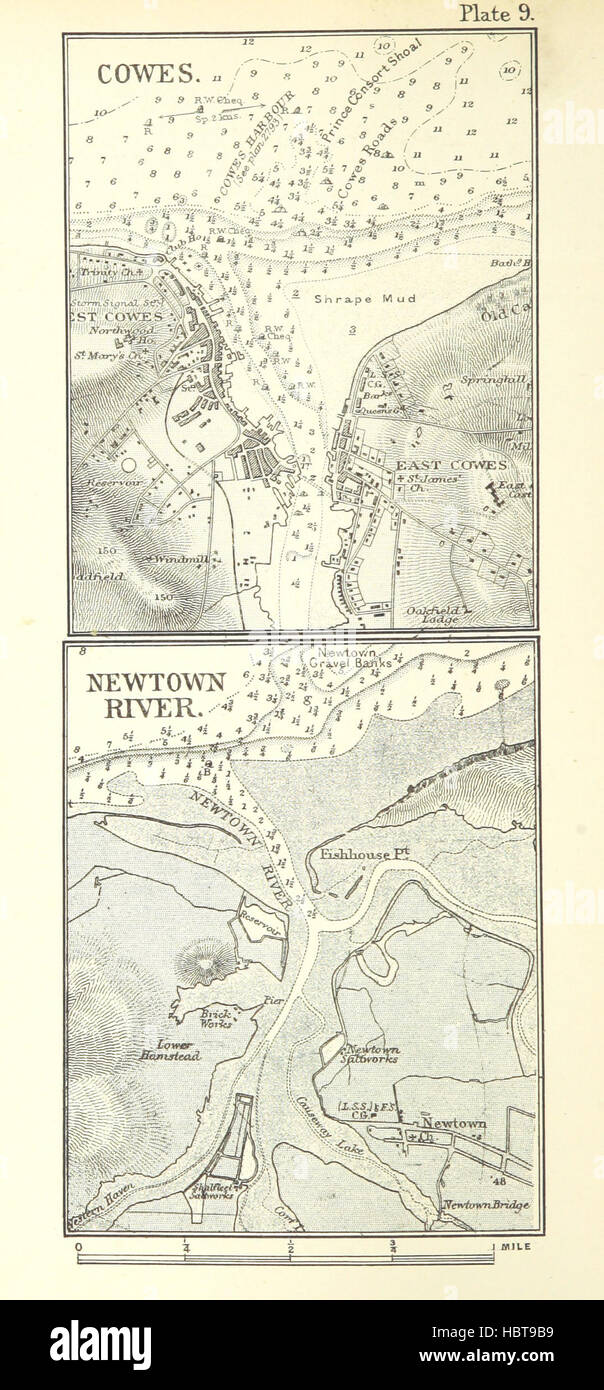 Bild von Seite 74 von "The Solent Diagramm Buch mit Segeln Anweisungen für alle Flüsse und Häfen zwischen Selsea und Portland" Bild entnommen Seite 74 von ' The Solent-Diagramm-Buch Stockfoto