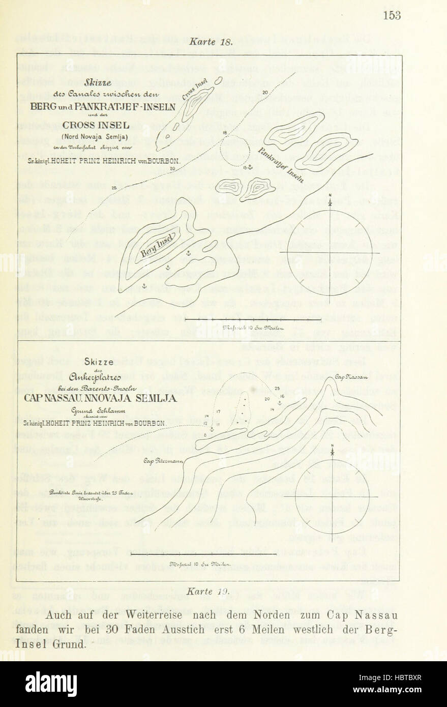 Bild entnommen Seite 201 von "Zwei Fahrten in Das Nördliche Eigerwand Nach Spitzbergen Und Novaja Zemlja Unternommen von Sr. nie. Hoheit Prinz Heinrich von Bourbon, Graf von Bardi... in Den Jahren 1891 Und 1892 Geschildert von R. von Barry, etc. "Bild entnommen Seite 201 von" Zwei Fahrten in Das Stockfoto