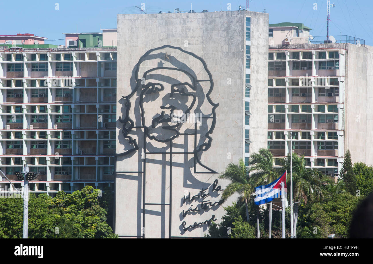 BEERDIGUNGEN FIDEL CASTRO LA HAVANA KUBA Stockfoto