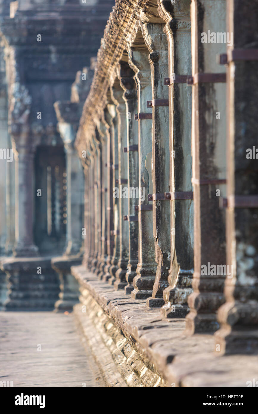 Details der Tempel Angkor Wat, Kambodscha. UNESCO Website Kambodscha Stockfoto