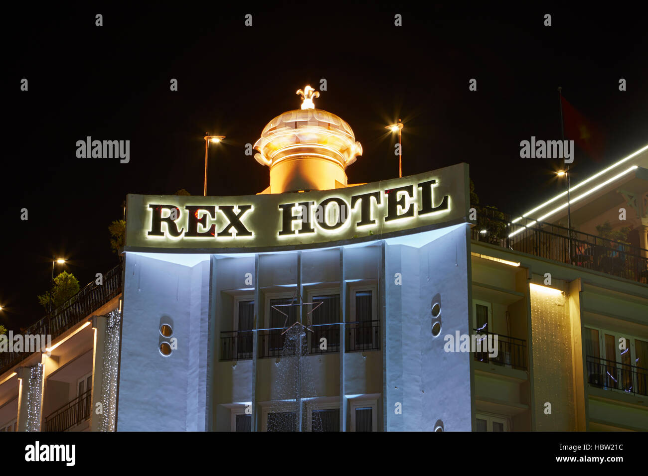 Historische Rex Hotel, Ho-Chi-Minh-Stadt (Saigon), Vietnam Stockfoto