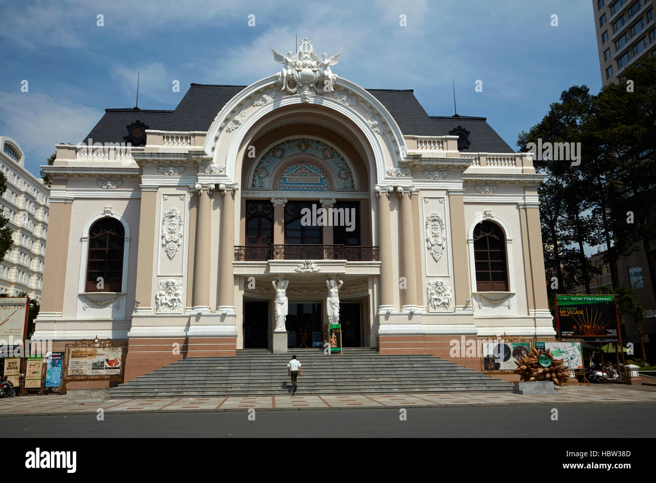 Historischen städtischen Theater von Ho Chi Minh (aka Saigon Opera House), Ho-Chi-Minh-Stadt (Saigon), Vietnam Stockfoto