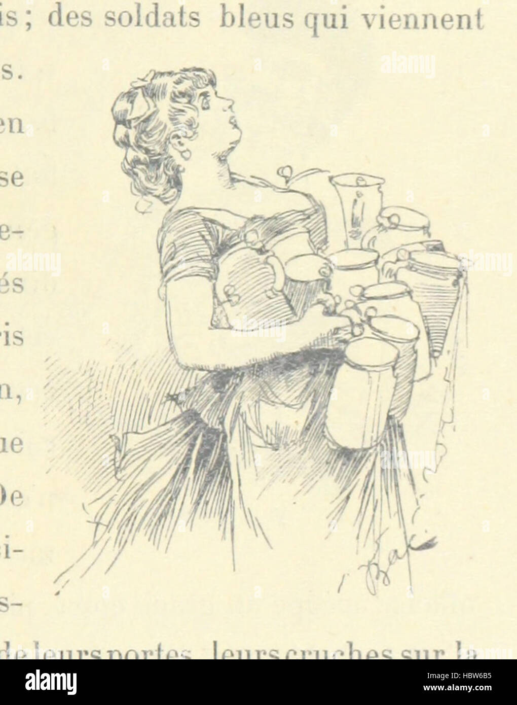 Bild entnommen Seite 81 von "Là-Bas [in Deutschland] et Ailleurs. Préface de St. Jacques-Cère. Dessins de Caran d ' Ache, etc. "Bild entnommen Seite 81 von" Là-Bas [dh in Deutschland] Stockfoto