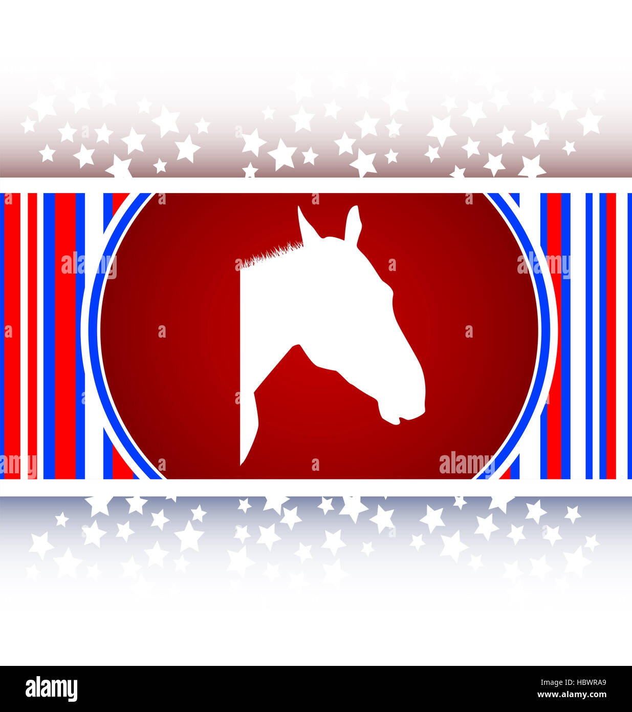 Schaltfläche "Pferd unterschreiben", Web-app-Symbol Stockfoto