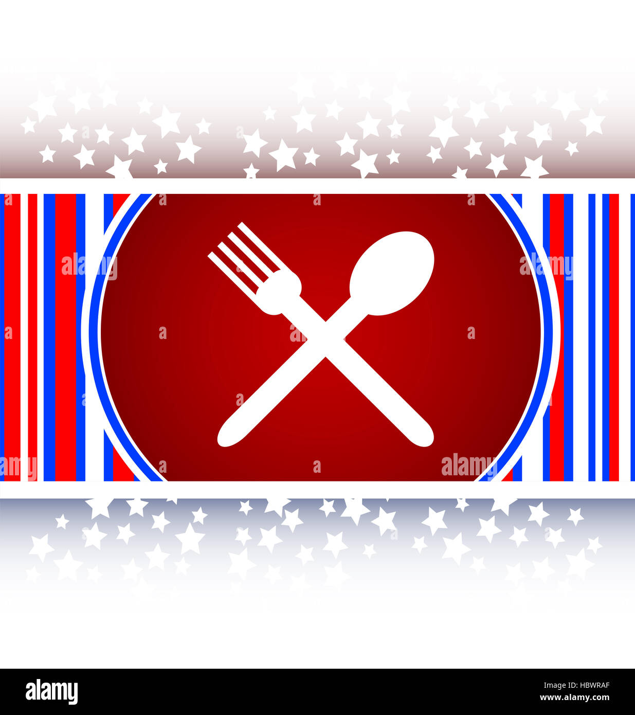 Restaurant Internetsymbol Stockfoto