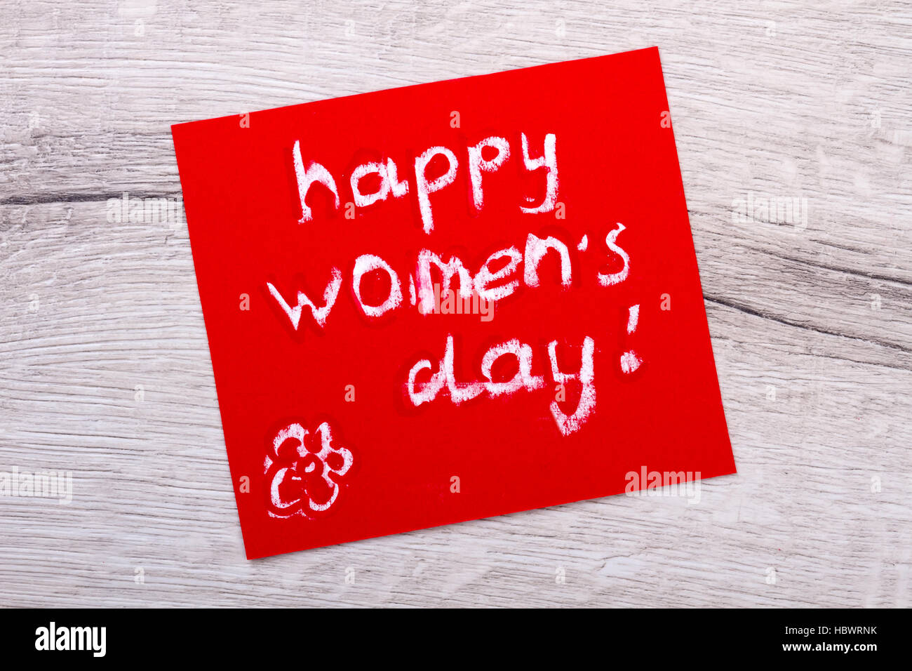 Glückliche Frauen Mock-up-Tageskarte. Stockfoto