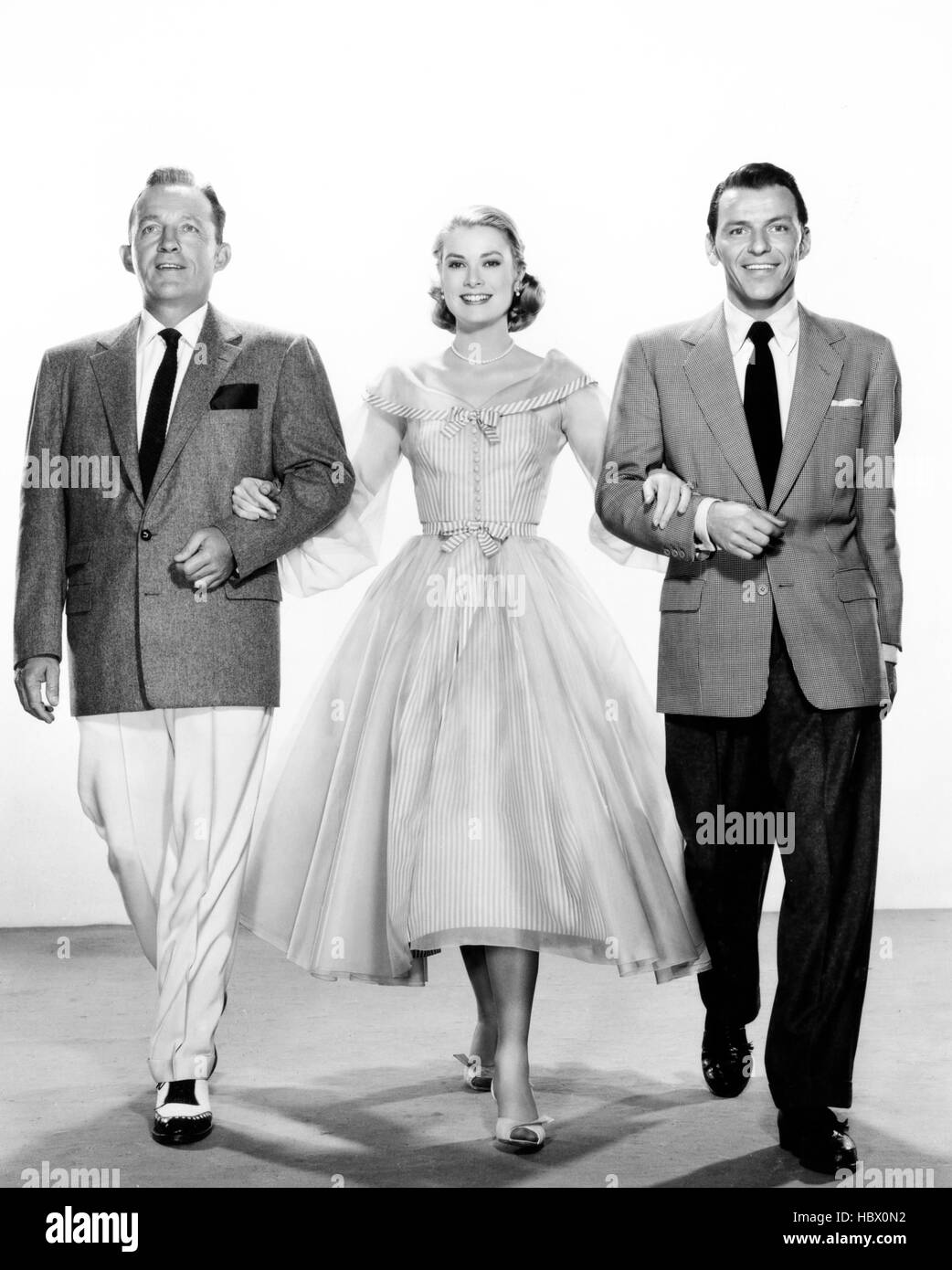 Photo De Presse Cinéma - Bing Crosby, Grace Kelly & Frank Sinatra - Tirage D'époque