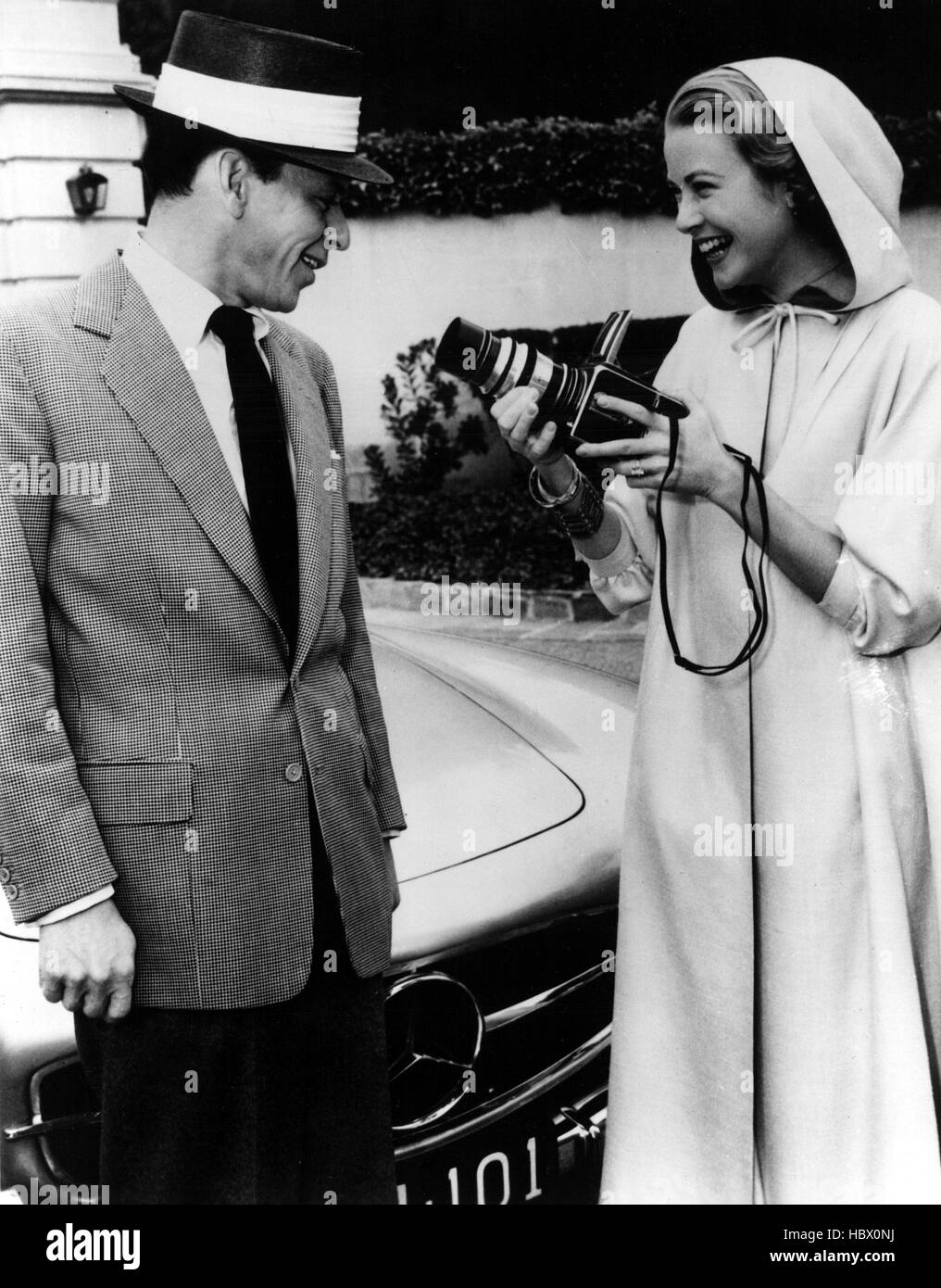 Frank Sinatra, Grace Kelly am Set der HIGH SOCIETY, 1956 ...