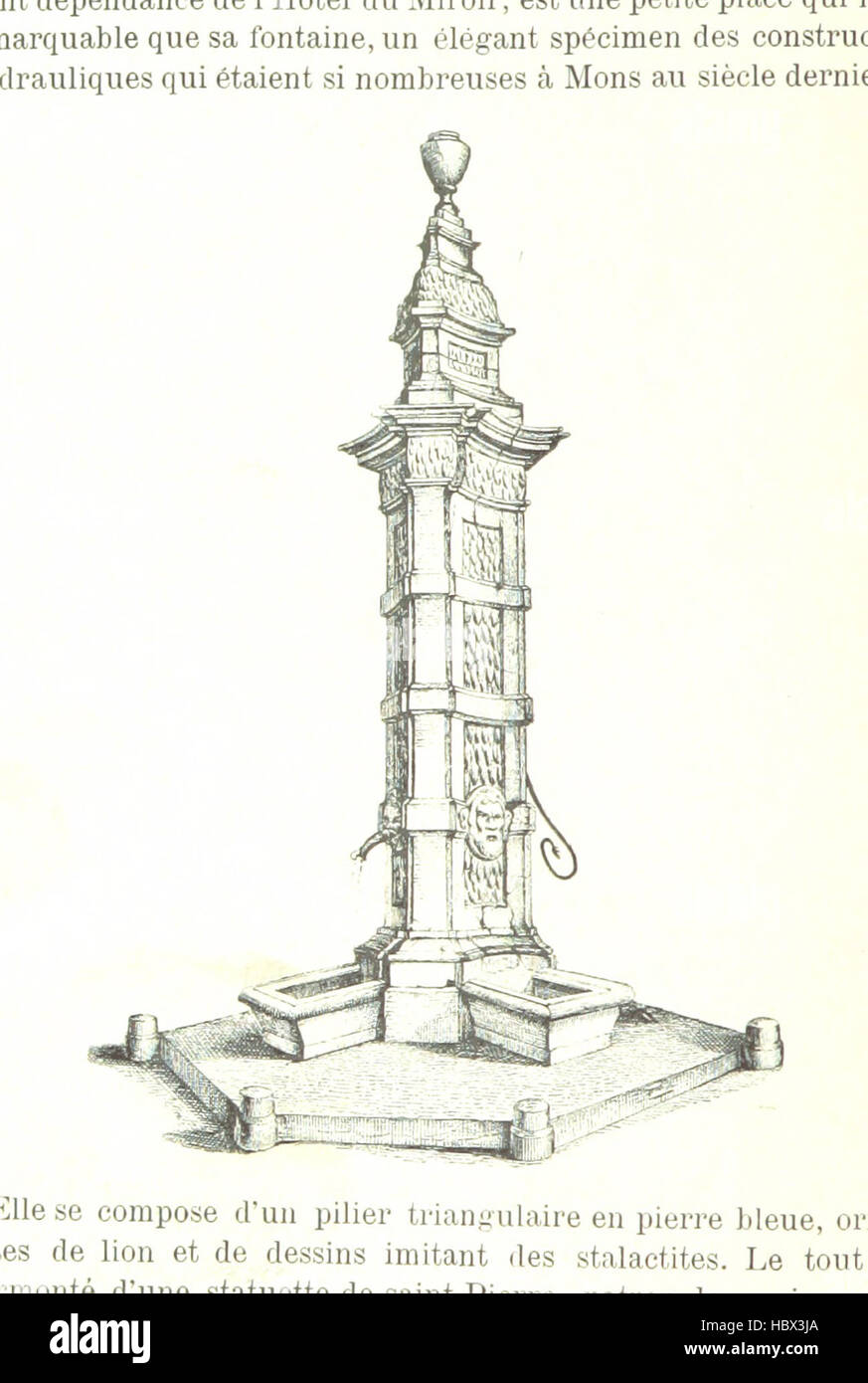 Bild entnommen Seite 114 von "Mons. Guide du Hauptbusstation. Orné d ' une Carte de Nombreuses Vues de Sites & de Denkmäler. (Édition Populaire.) " Bild entnommen Seite 114 von "Mons Guide du Hauptbusstation Stockfoto