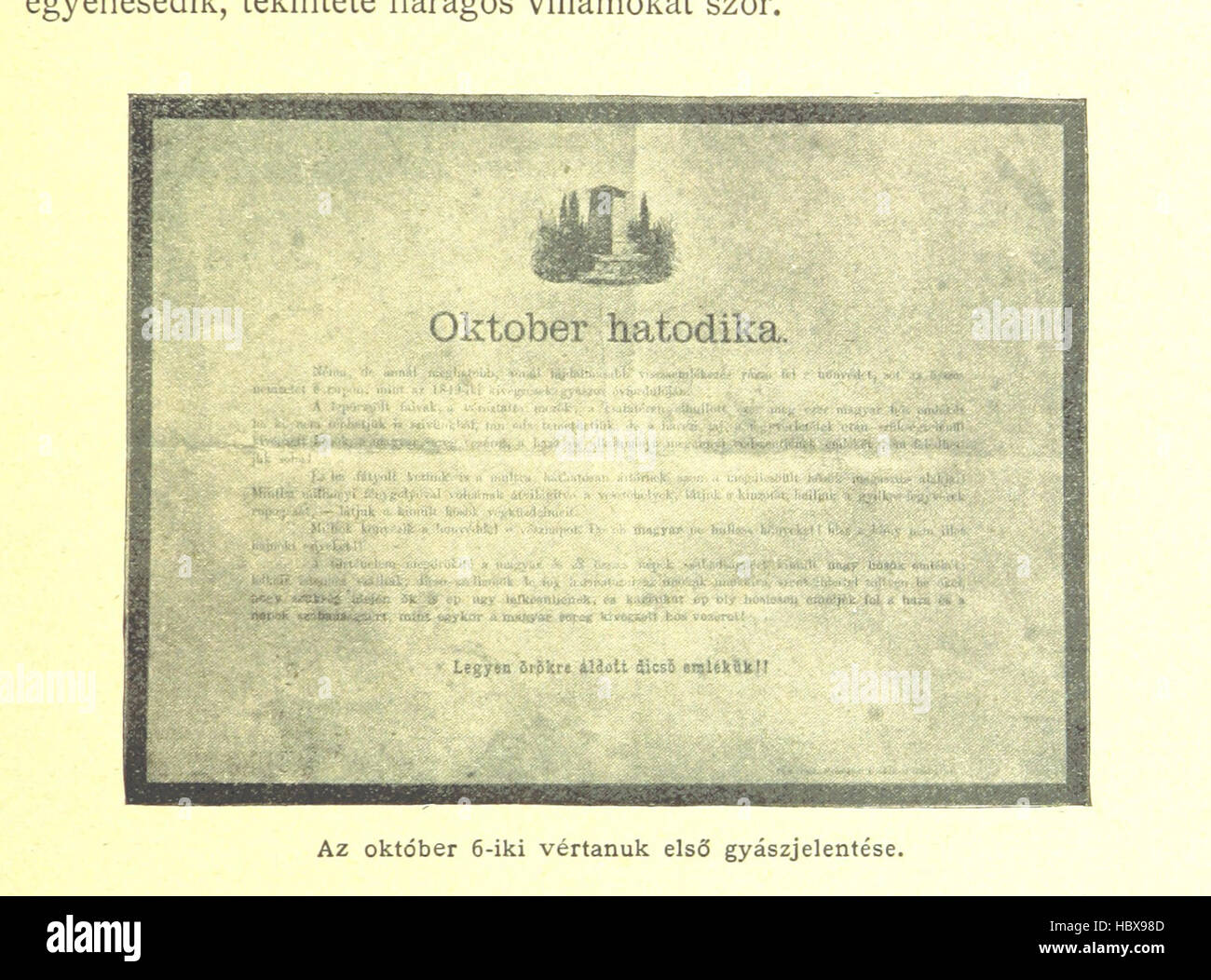 Bild entnommen Seite 409 von ' Az 1848-49-Iki Magyar Szabadságharcz Története. [Mit Abbildungen.] " Bild entnommen Seite 409 von ' Az 1848-49-Iki Magyar Szabadságharcz Stockfoto