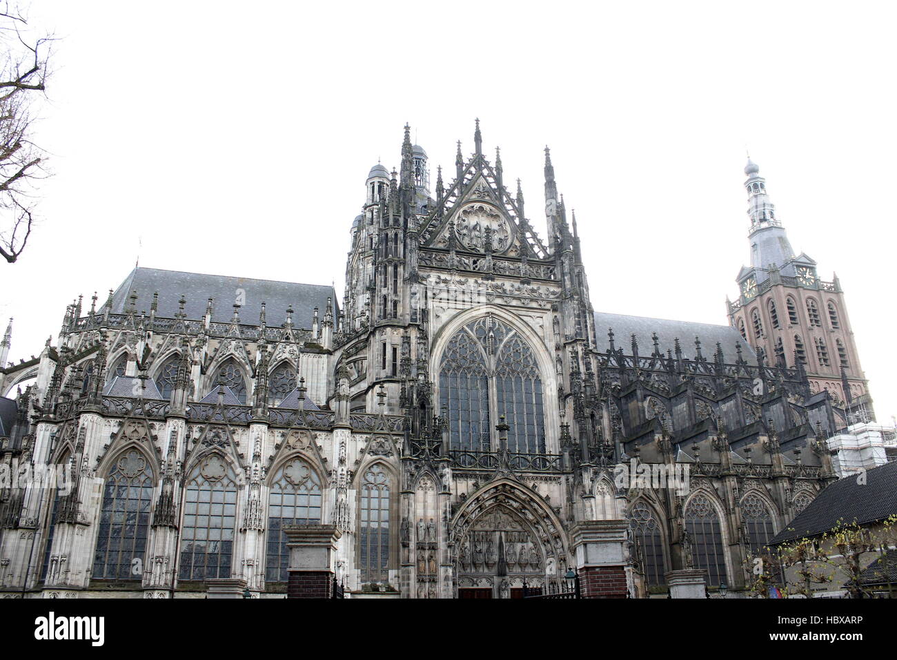 Mittelalterlichen Sint-Janskathedraal (St. Johns Cathedral) im Zentrum von Den Bosch, Brabant, Niederlande. Brabantischen Gotik Stockfoto