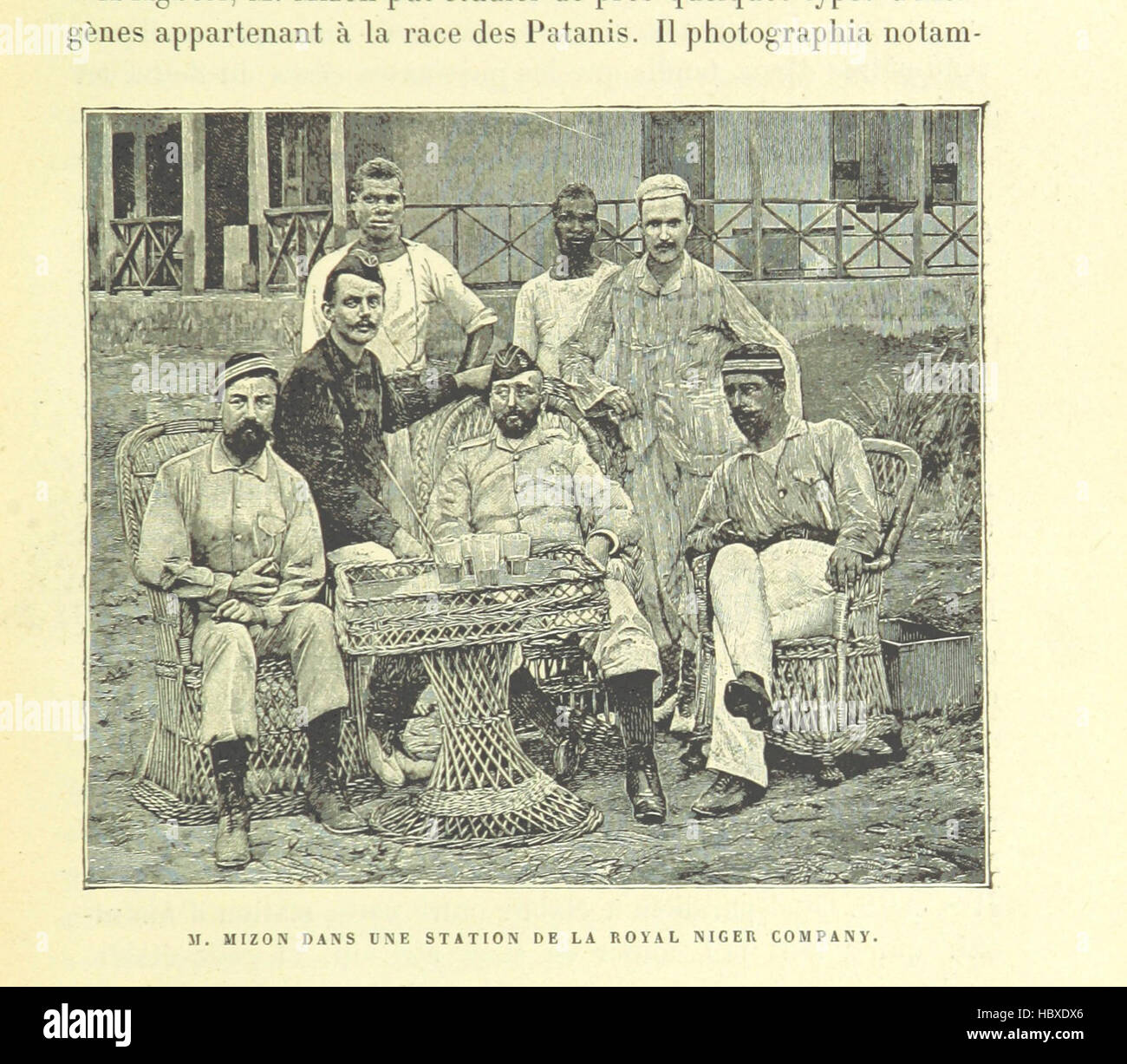 Bild von Seite 211 "Nein Africains.-La Mission Crampel.-La Mission Dybowski.-La Mission Mizon.-La Mission Monteil... La Seconde Mission Mizon... Ouvrage Illustré "Bild entnommen Seite 211" Nein Africains-La Mission Crampel-La Stockfoto