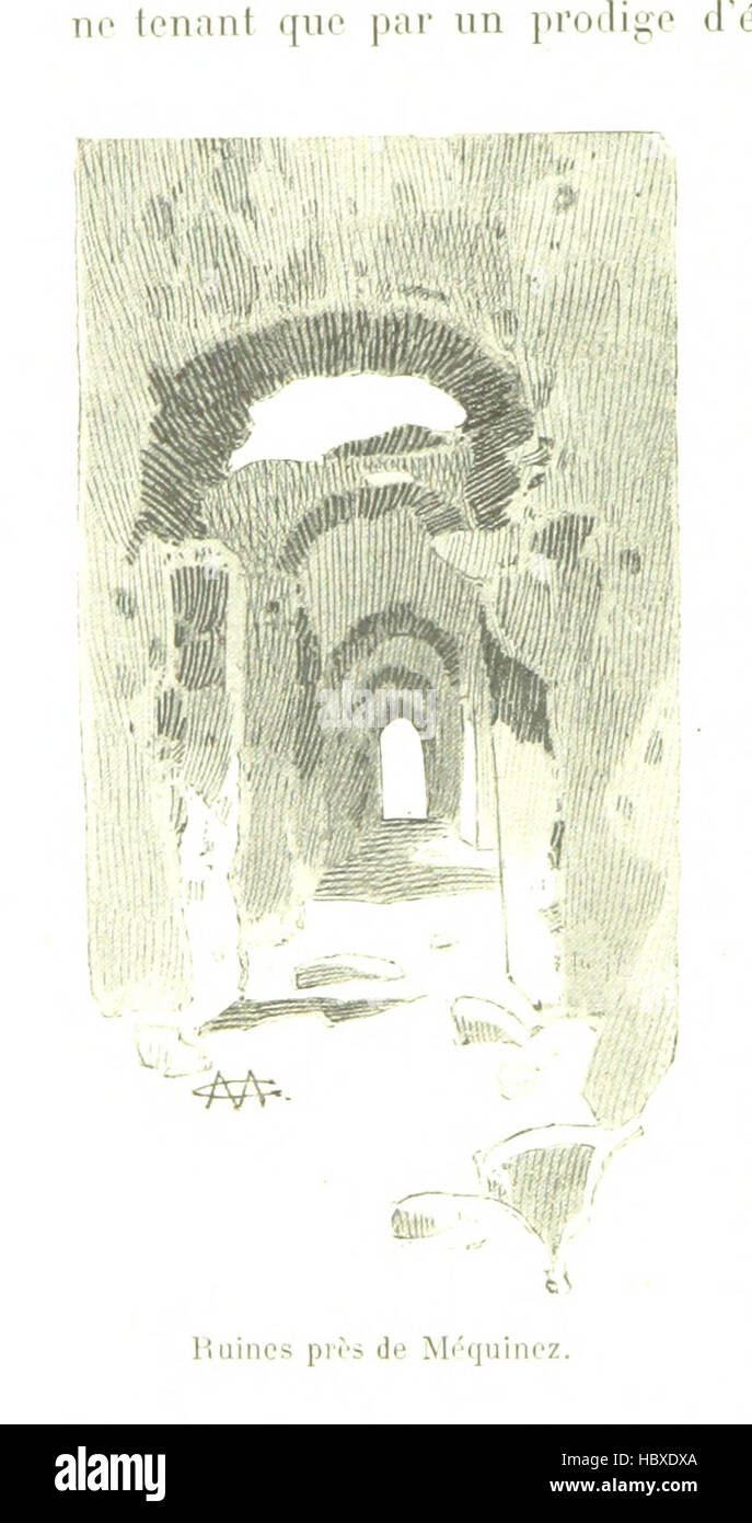 Bild von s. 182 von "A Travers le Maroc. Nimmt et Croquis d ' un Artiste "Bild von s. 182 von" A Travers le Maroc Stockfoto